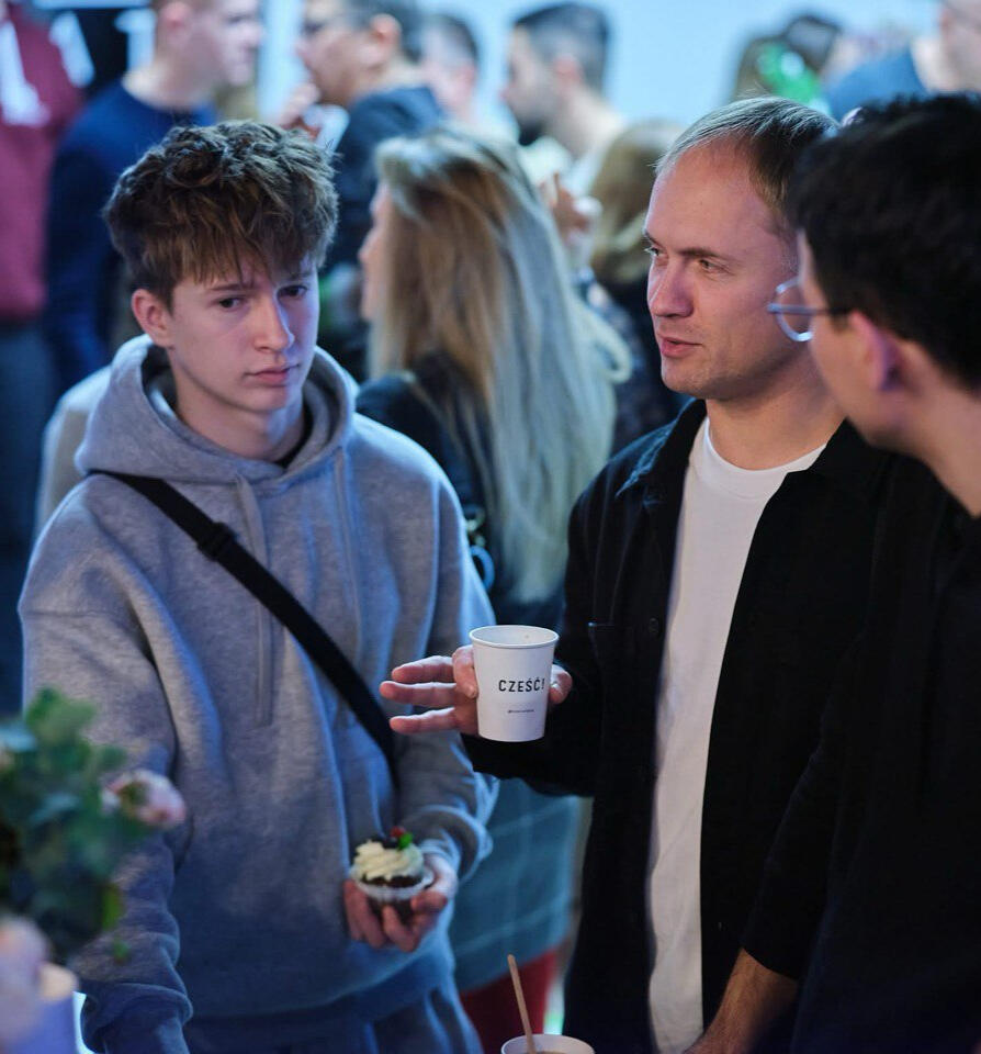 My son Daniel and I are discussing the future